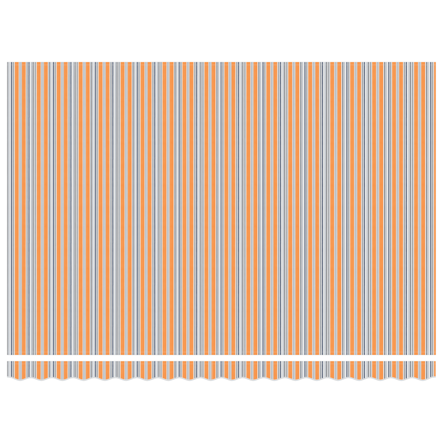 Retractable Awning Multicolour 450 x 300 cm Polyester and Metal