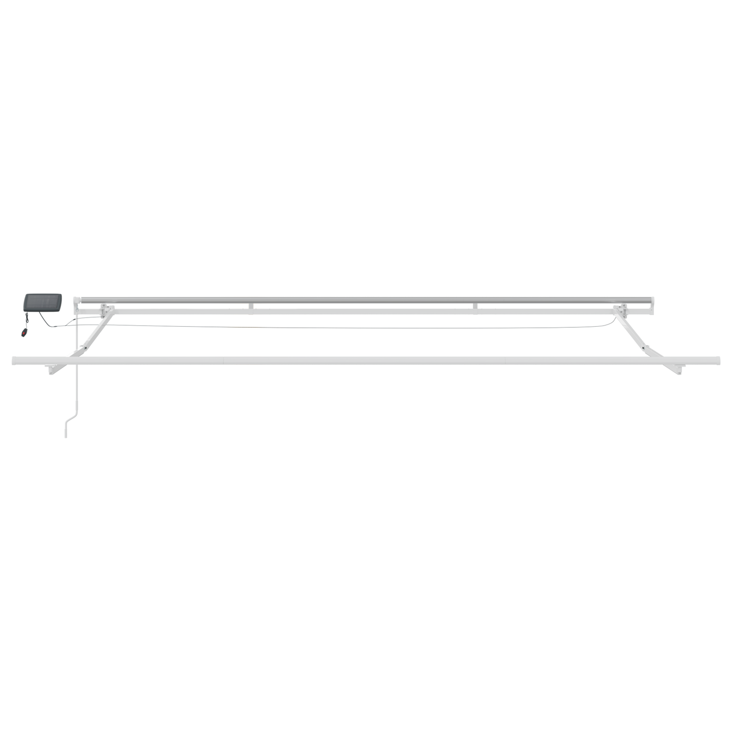 Retractable Awning with Manual 450 x 300 cm Multicolour