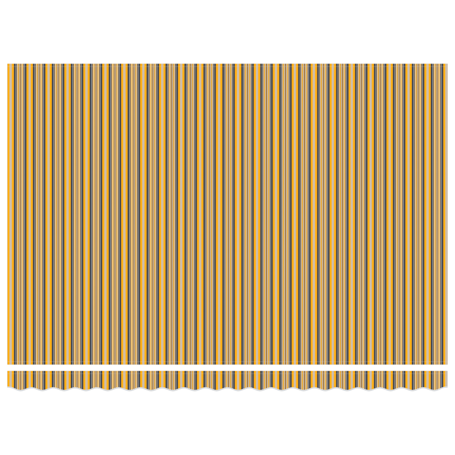 Retractable Awning Multicolour 450 x 300 cm Polyester and Metal