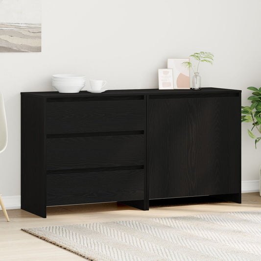 Sideboard 2 pcs Black 70 x 41 x 75 cm Engineered wood