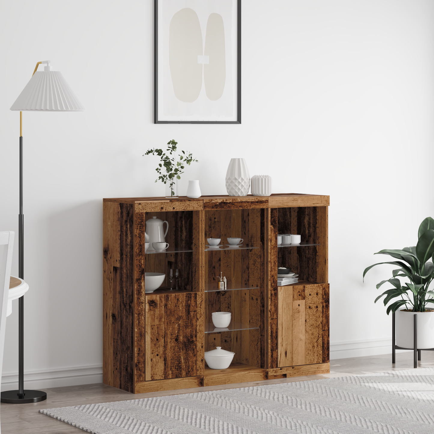 Sideboard Old wood 123 x 37 x 100 cm Engineered wood