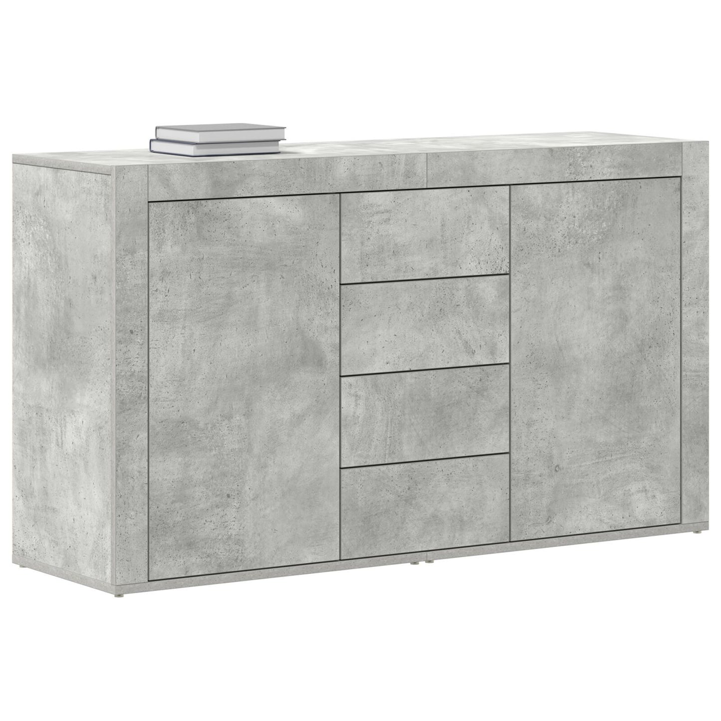 Sideboard Concrete grey 120 x 36 x 69 cm Engineered wood