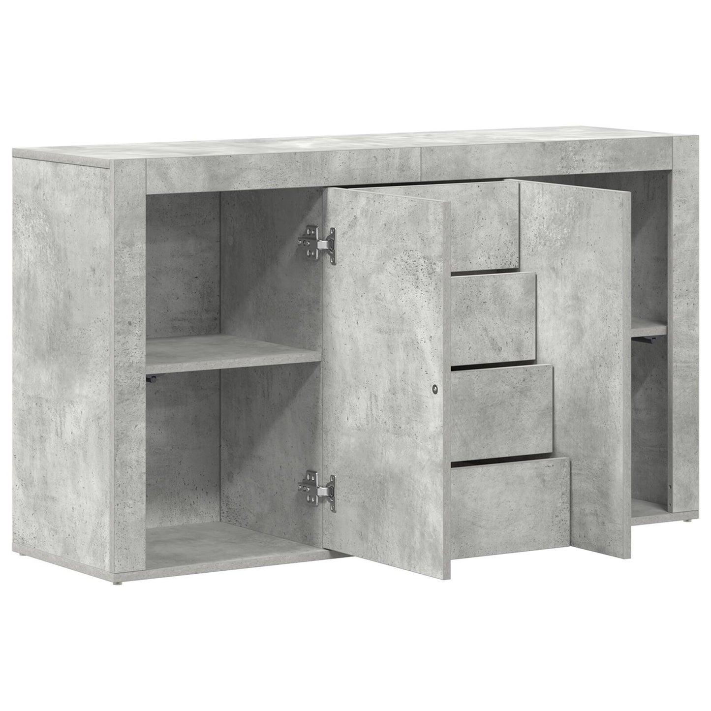 Sideboard Concrete grey 120 x 36 x 69 cm Engineered wood