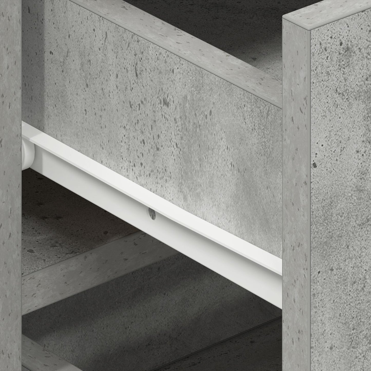 Sideboard Concrete grey 120 x 36 x 69 cm Engineered wood