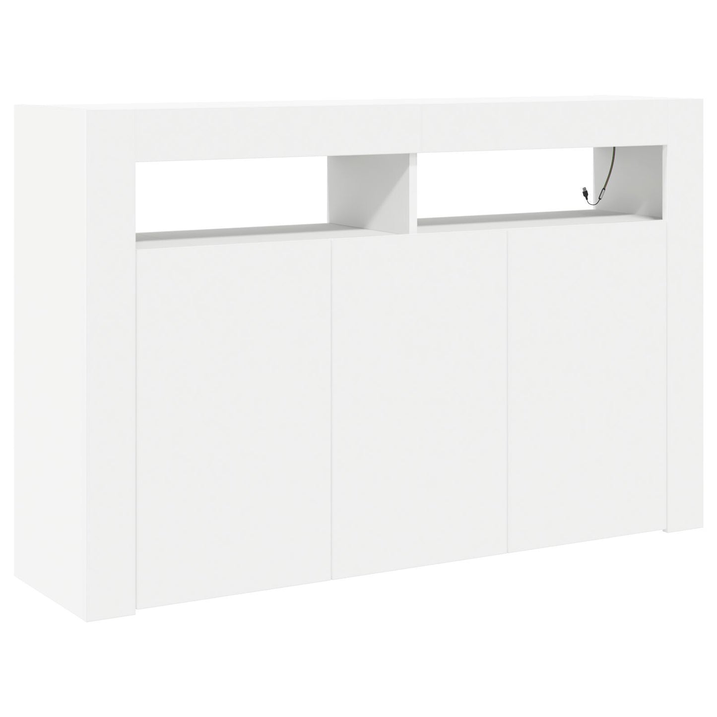 Sideboard White 116 x 30 x 75 cm Engineered wood
