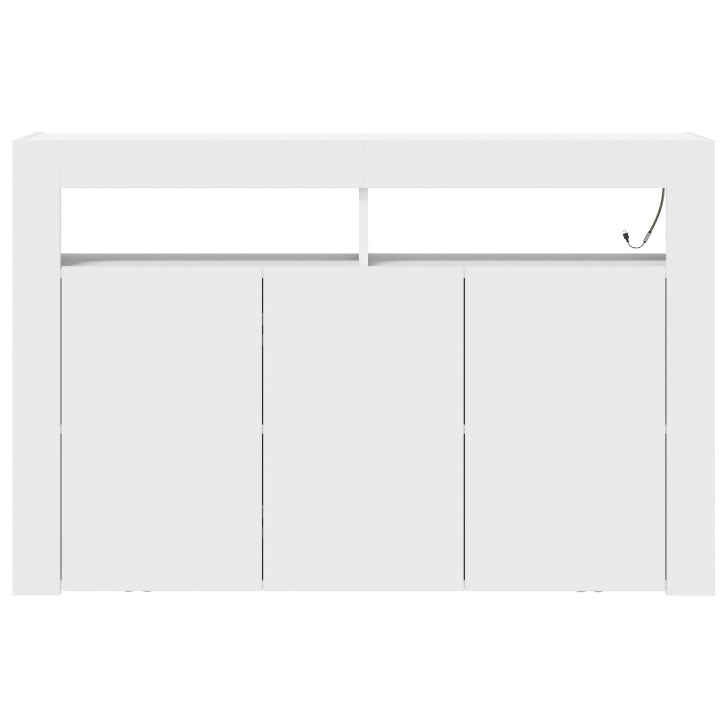 Sideboard White 116 x 30 x 75 cm Engineered wood