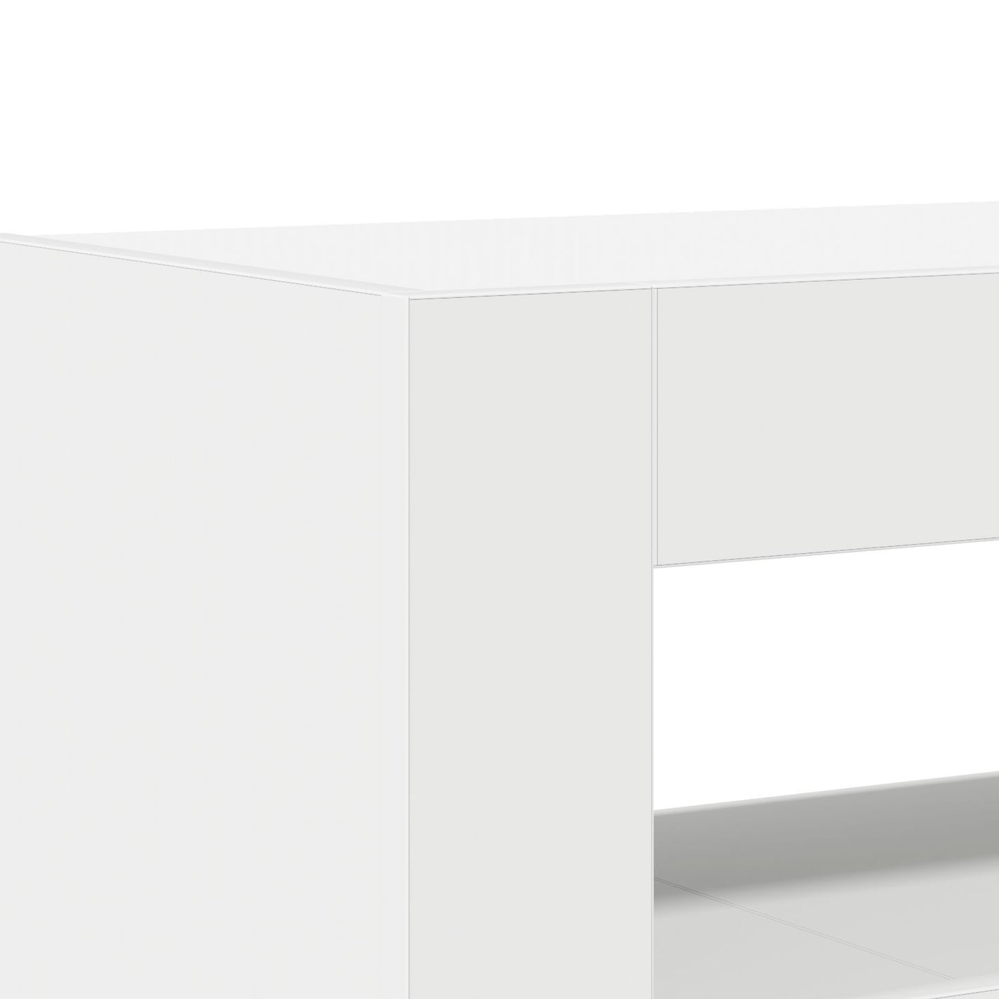 Sideboard White 116 x 30 x 75 cm Engineered wood