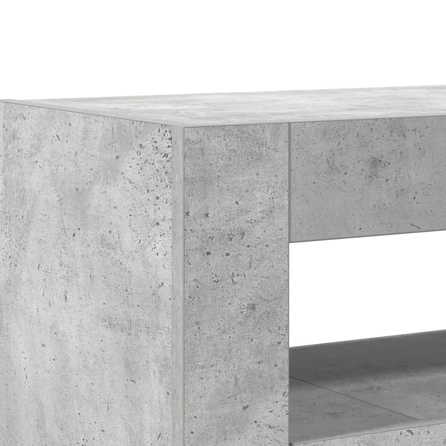 Sideboard Concrete grey 116 x 30 x 75 cm Engineered wood