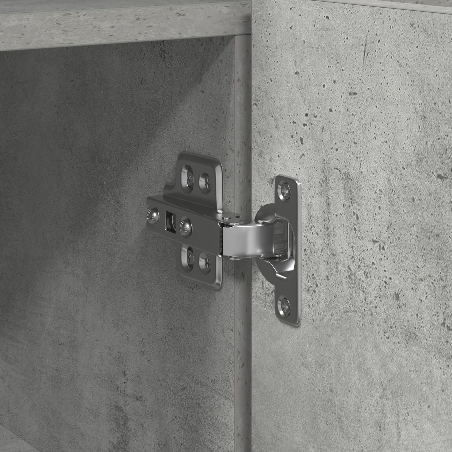 Sideboard Concrete grey 116 x 30 x 75 cm Engineered wood