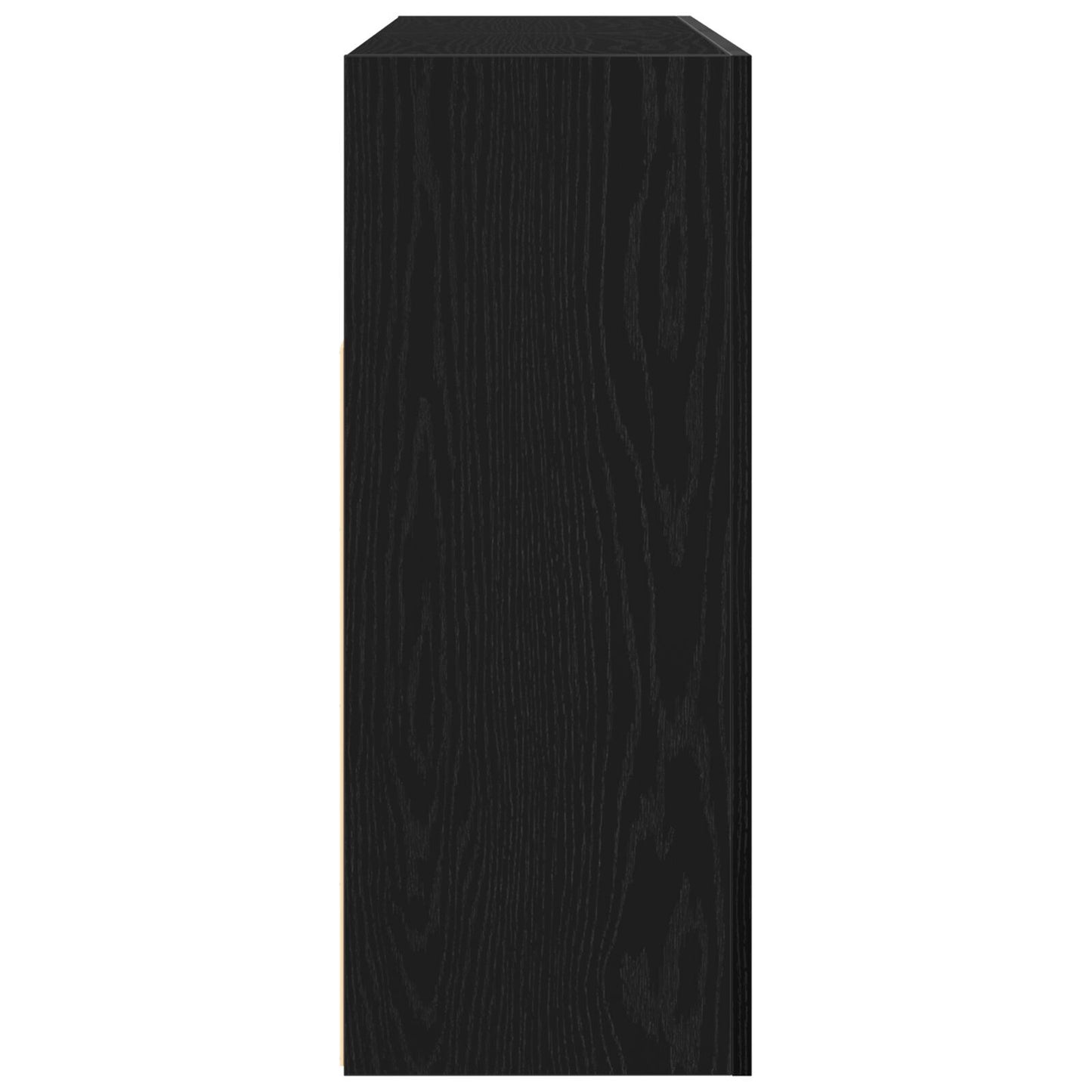 Sideboard Black oak 116 x 30 x 75 cm Engineered wood