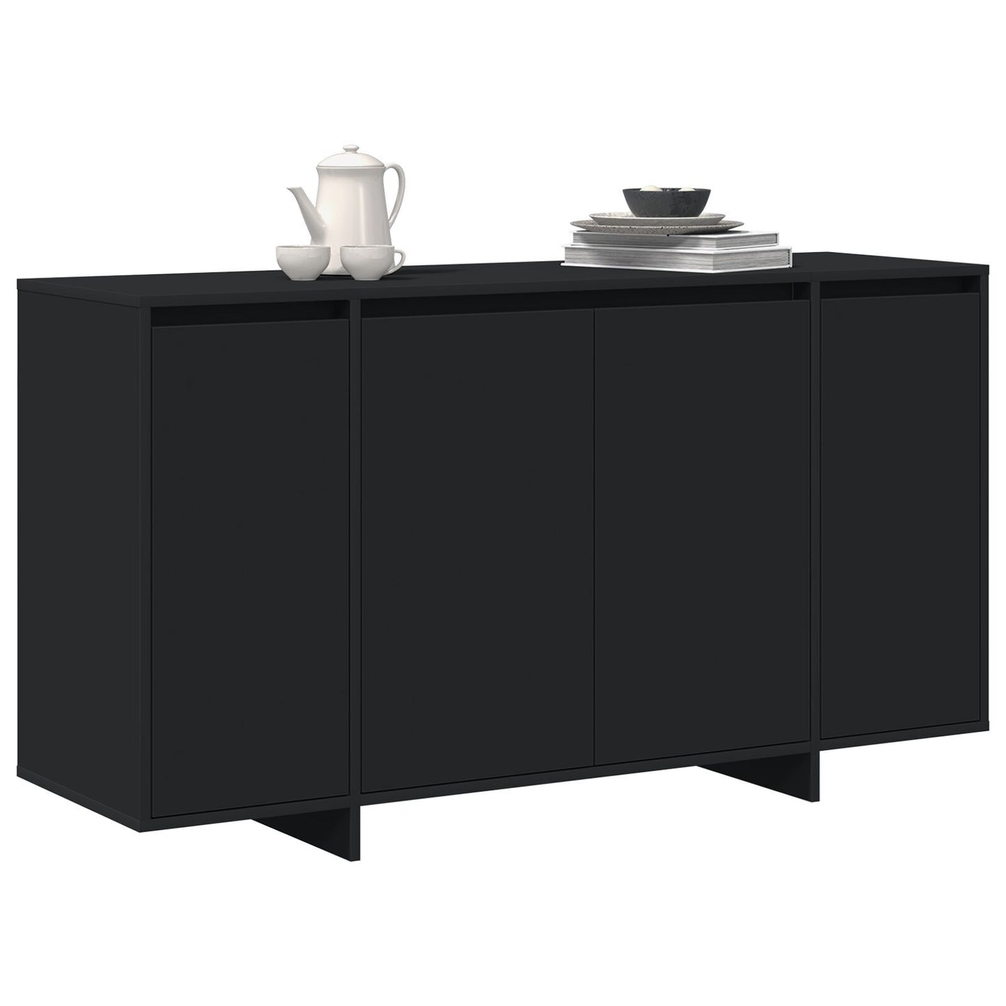 Sideboard Black 135 x 41 x 69 cm Engineered wood