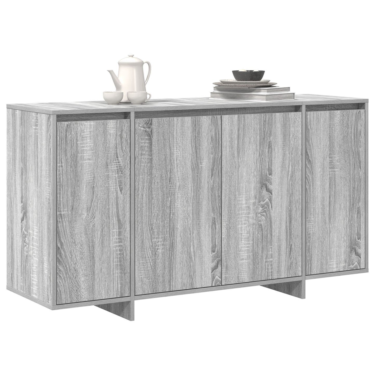 Sideboard Grey sonoma 135 x 41 x 69 cm Engineered wood