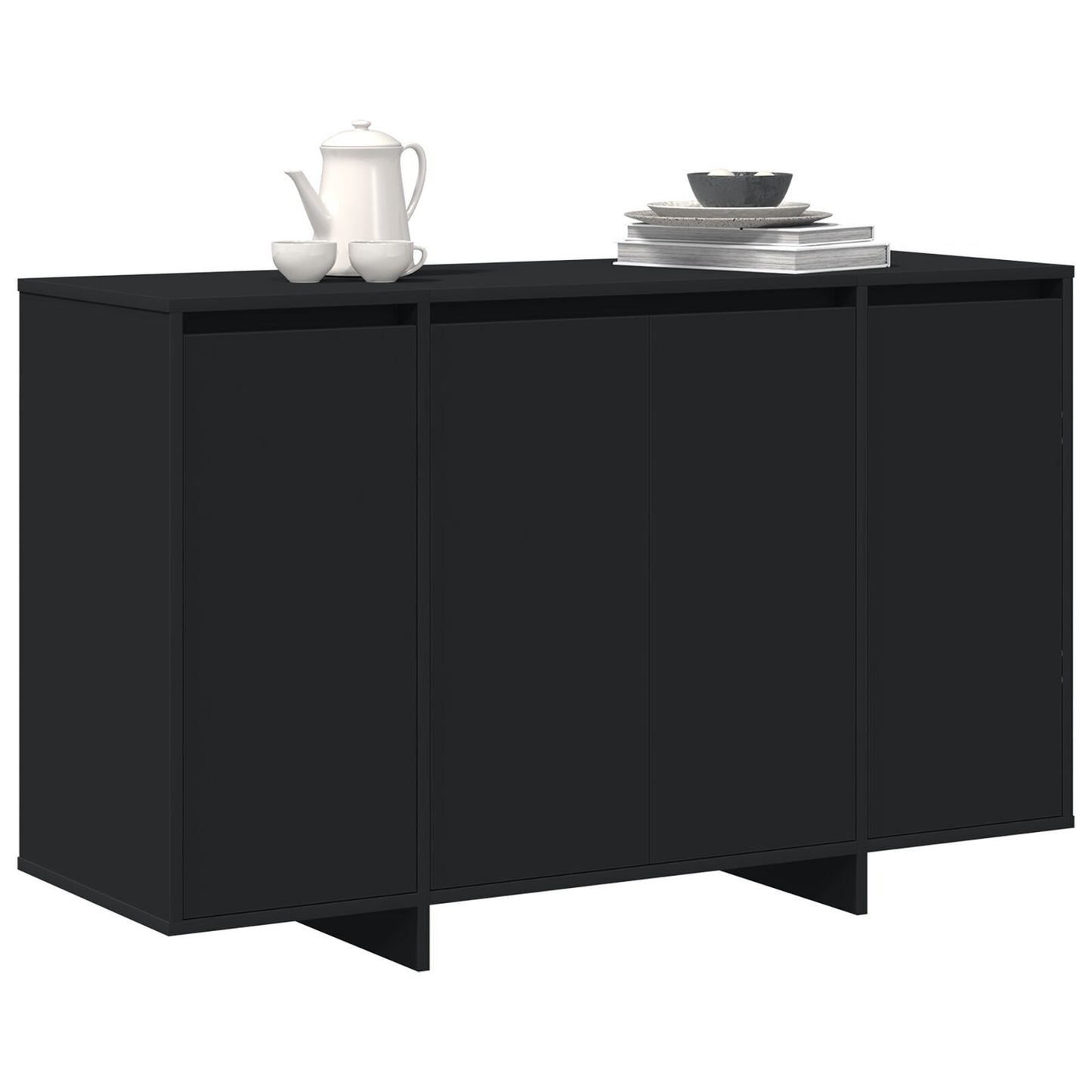 Sideboard Black 120 x 41 x 75 cm Engineered wood