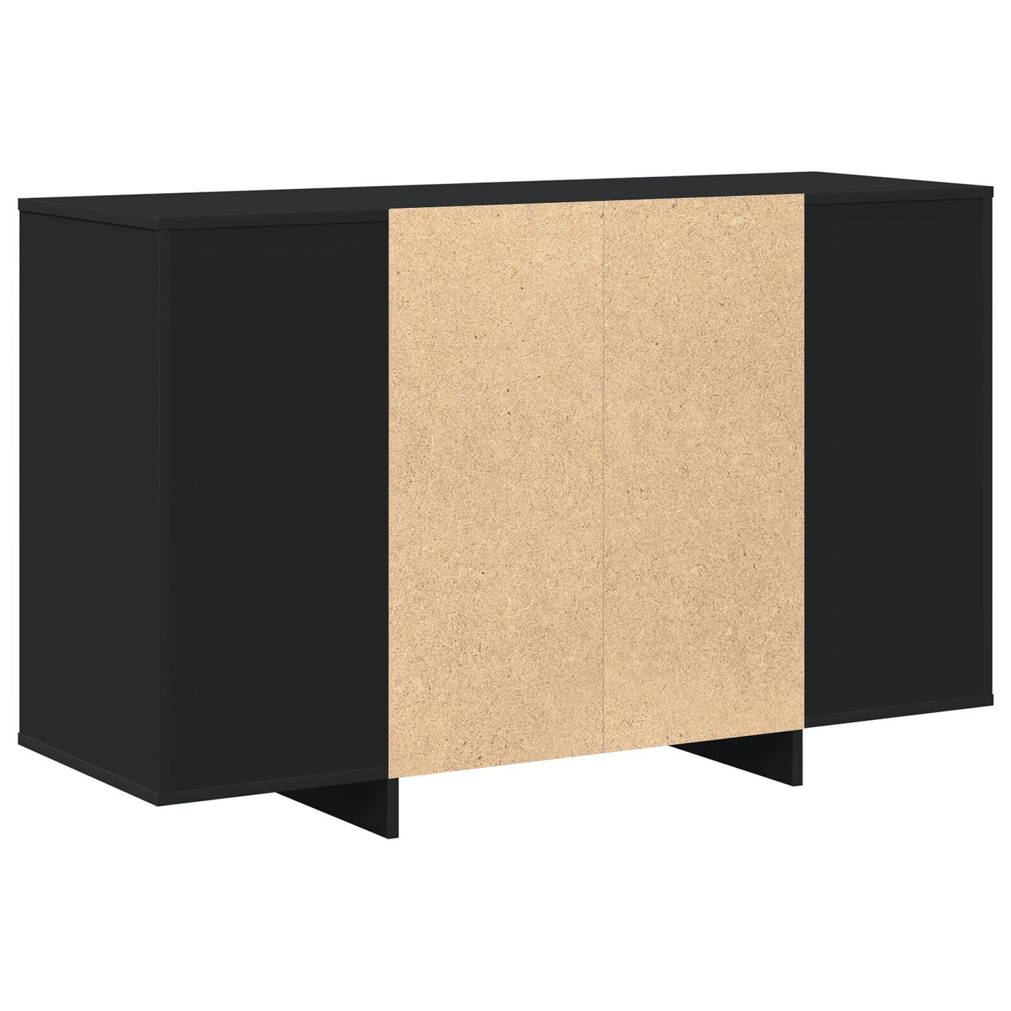 Sideboard Black 120 x 41 x 75 cm Engineered wood