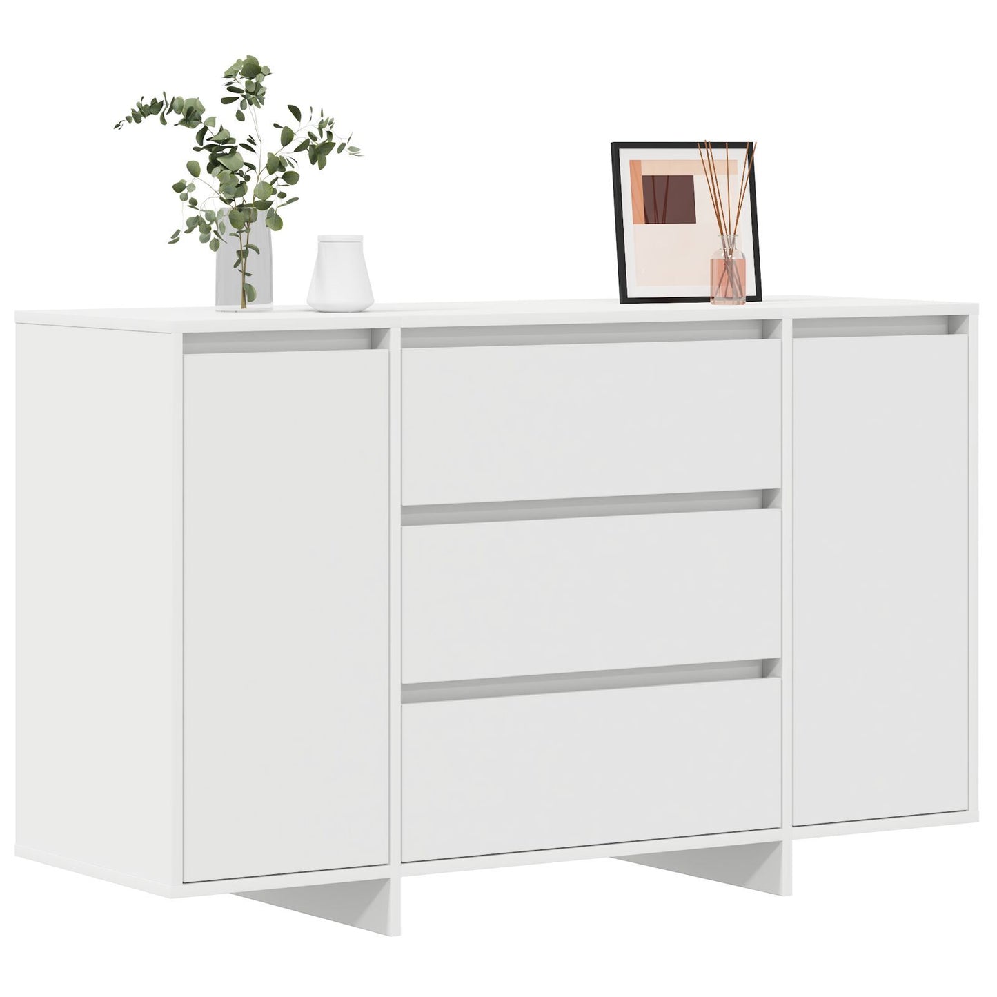 Sideboard with Drawer White 120 x 41 x 75 cm Engineered wood