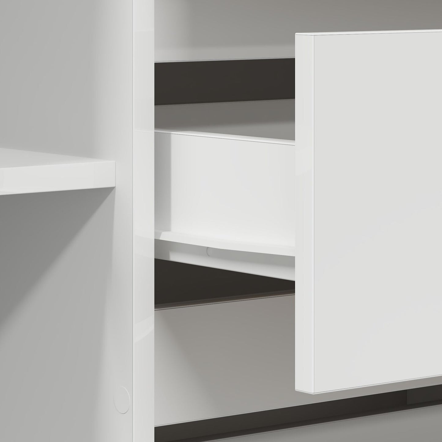 Sideboard with Drawer White 120 x 41 x 75 cm Engineered wood