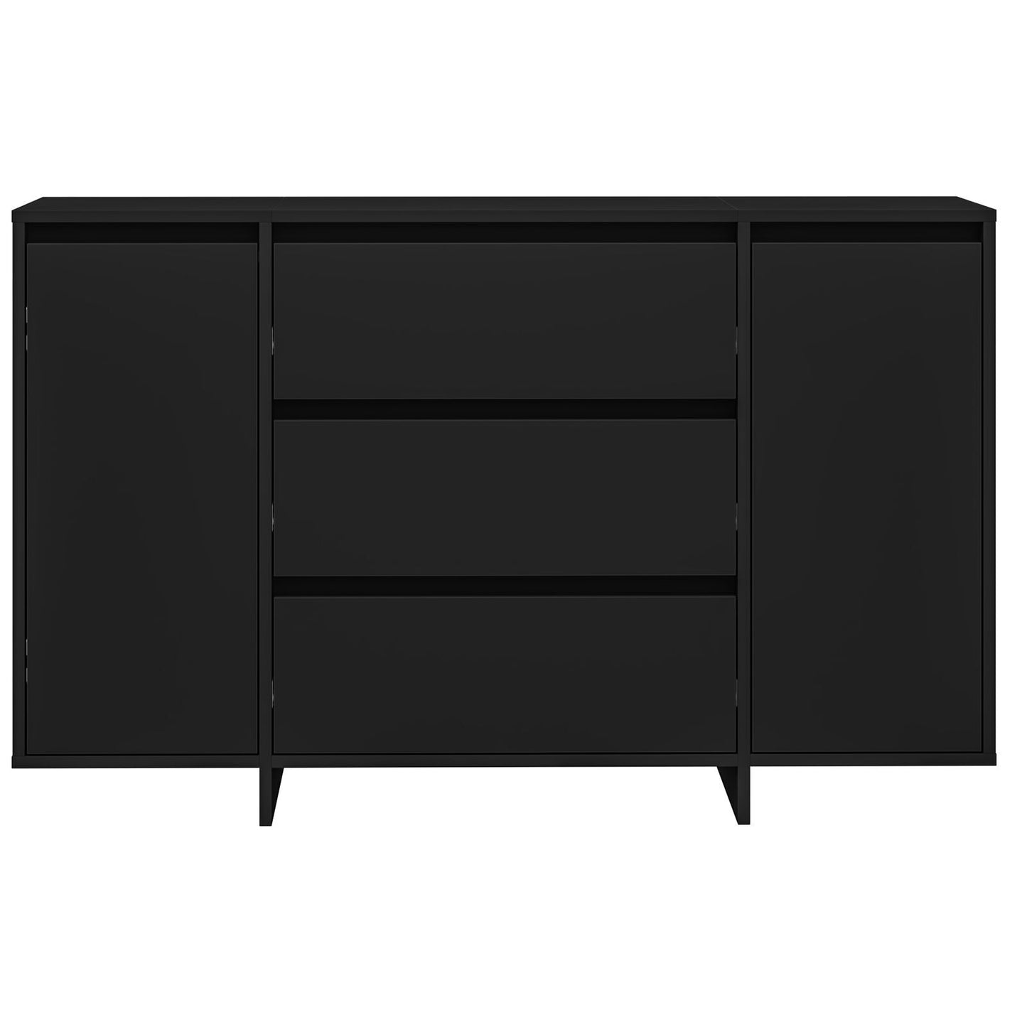 Sideboard with Drawer Black 120 x 41 x 75 cm Engineered wood