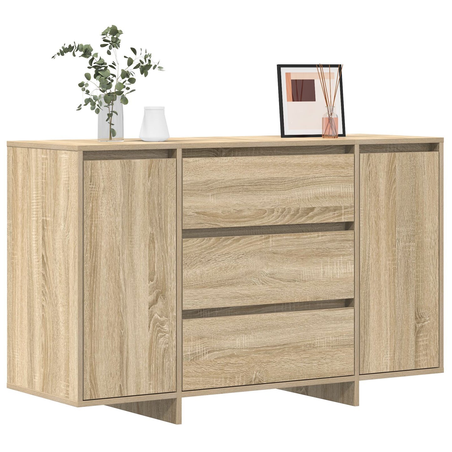 Sideboard Sonoma oak 120 x 41 x 75 cm Engineered wood