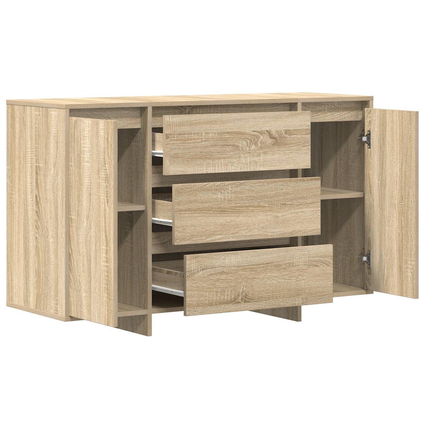 Sideboard Sonoma oak 120 x 41 x 75 cm Engineered wood