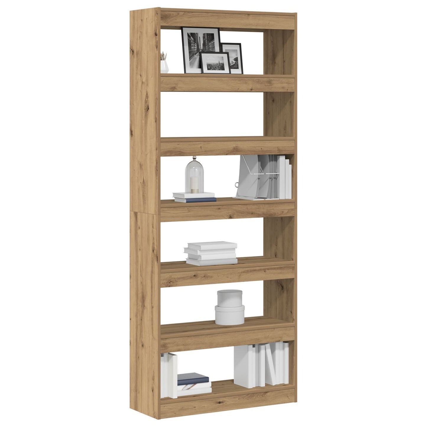 Bookcase Artisan oak 80 x 30 x 198 cm Engineered wood