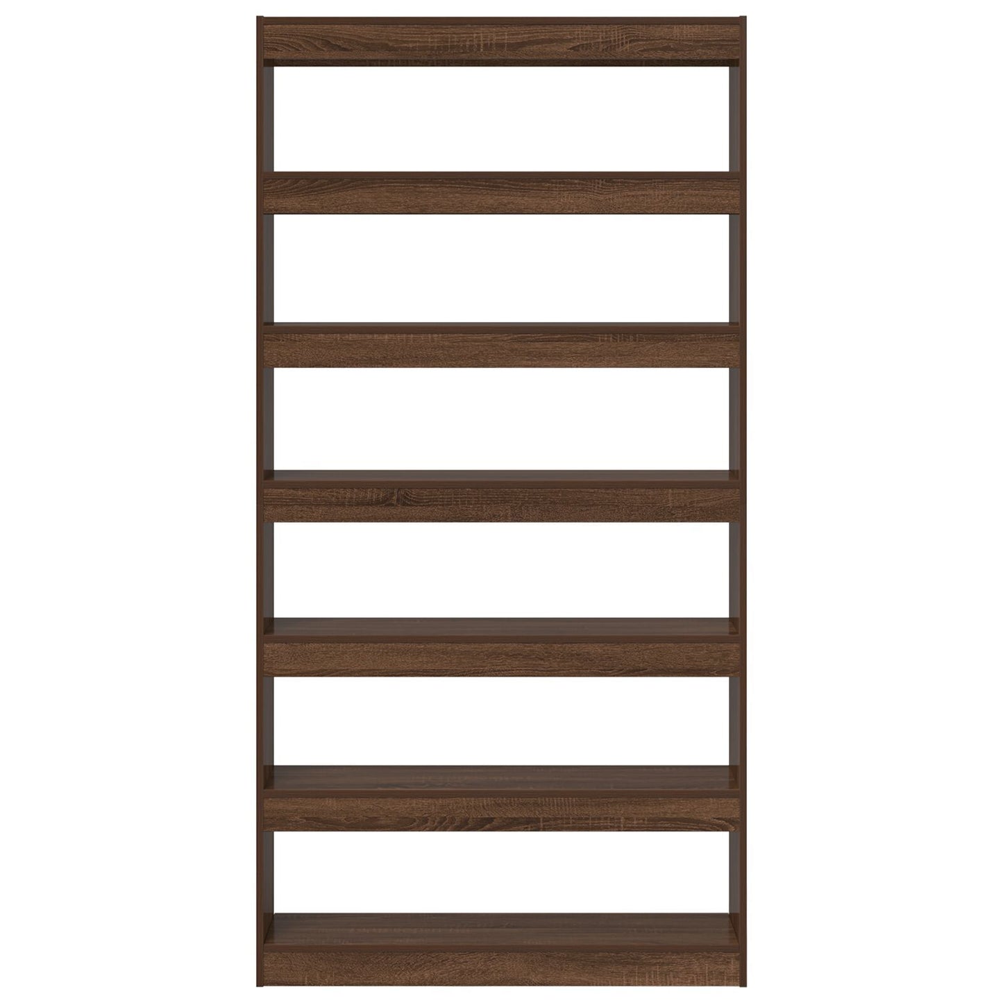 Book Cabinet Brown Engineered Wood
