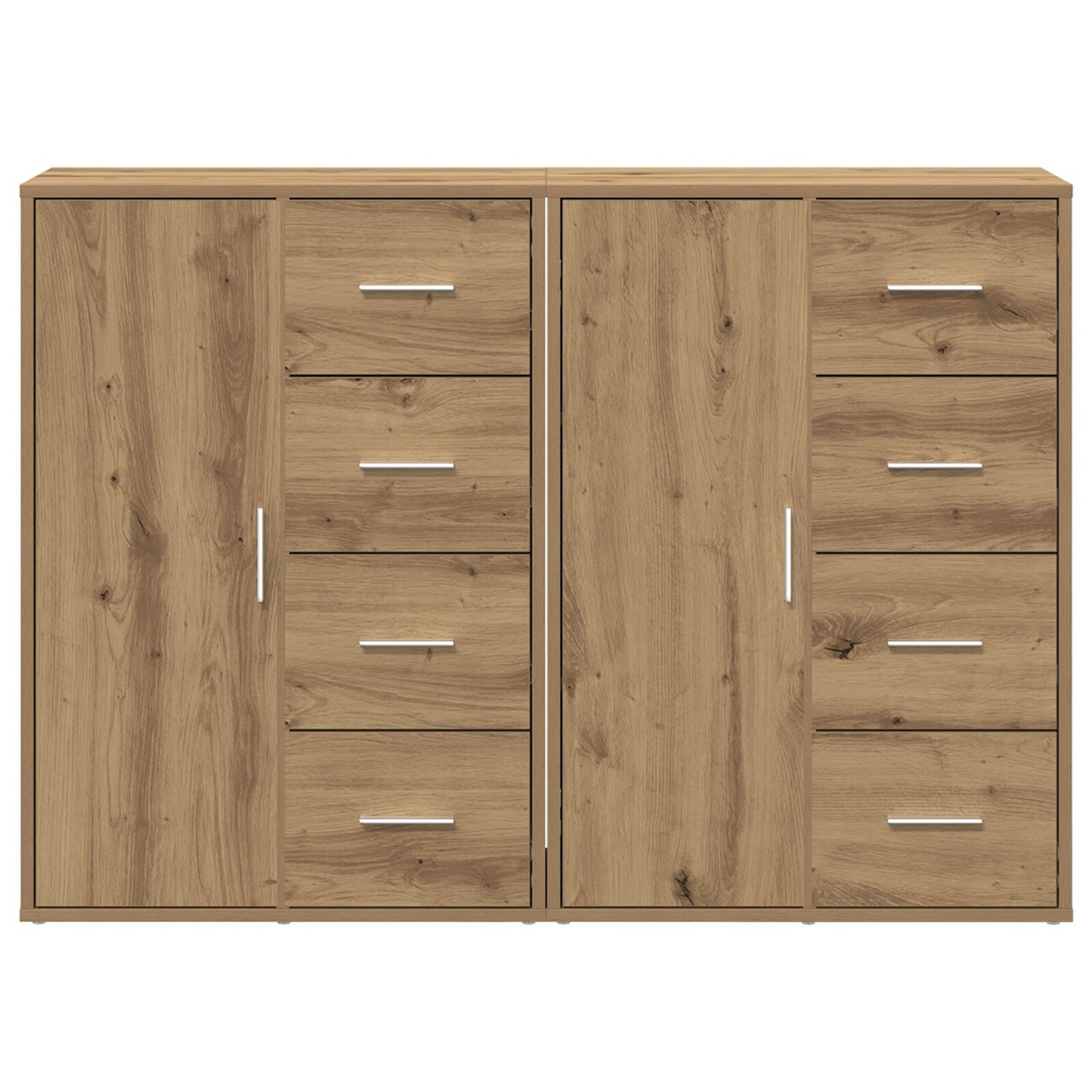 Sideboards 2 pcs Artisan oak 60 x 31 x 84 cm Engineered wood