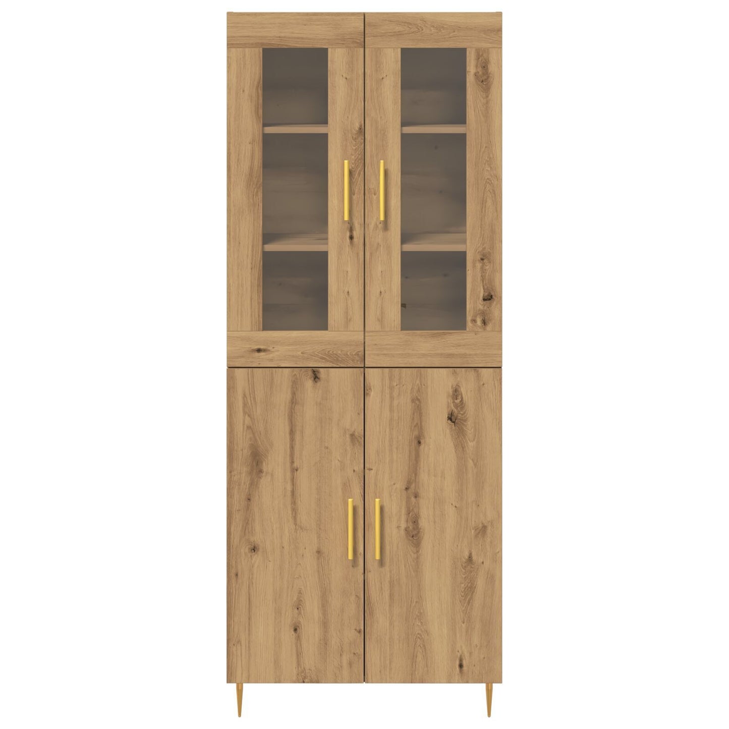 Highboard 2 pcs Artisan oak 69.5 x 34 x 180 cm Engineered wood