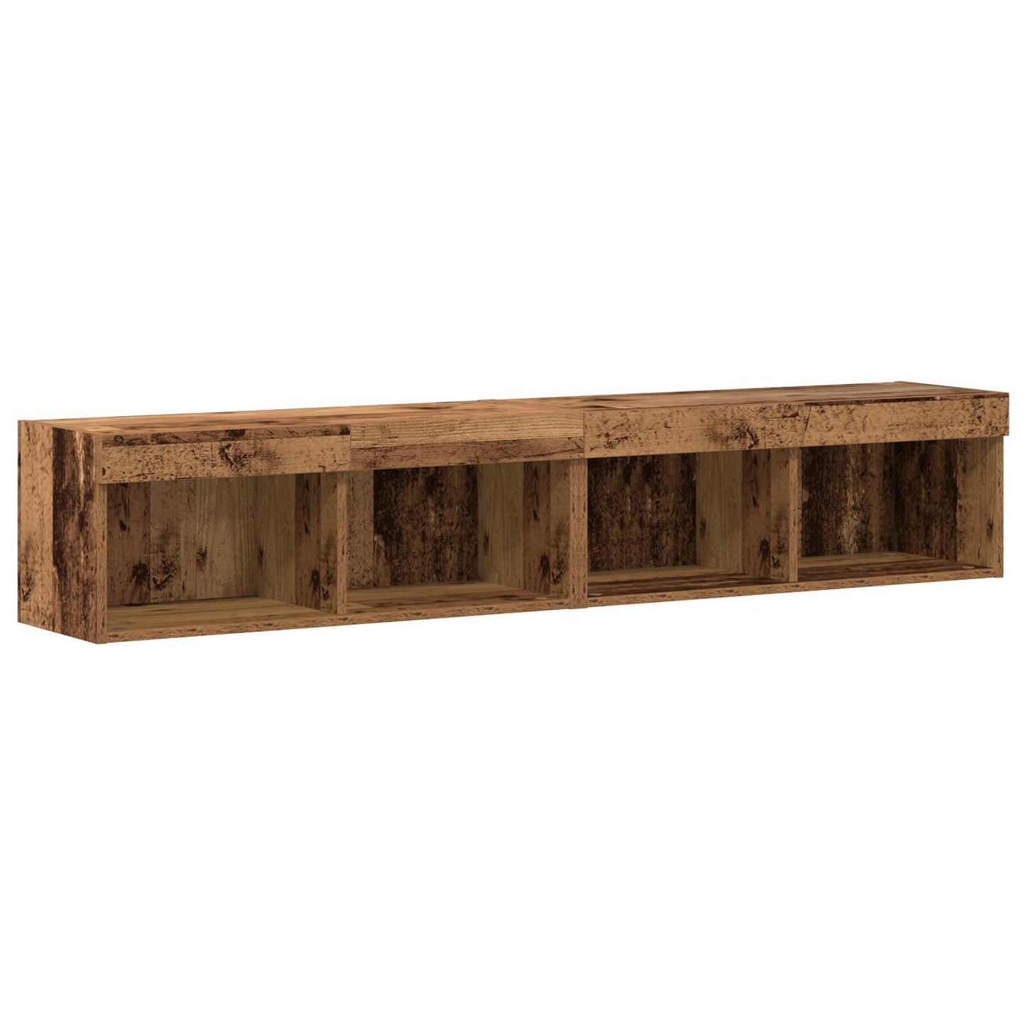 TV Wall Cabinet Set 6 pcs Old wood 30.5 x 30 x 102 cm