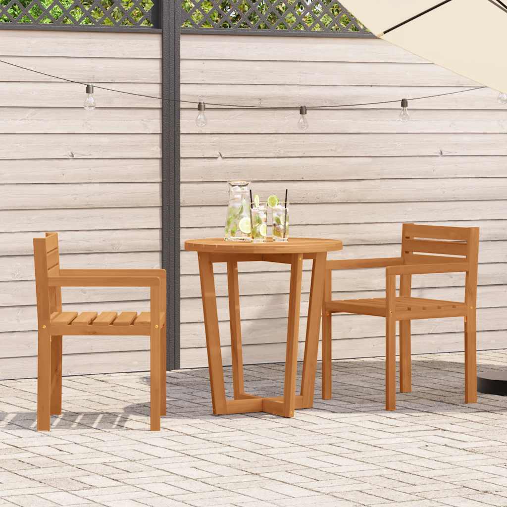3 Piece Garden Dining Set Solid Wood Acacia