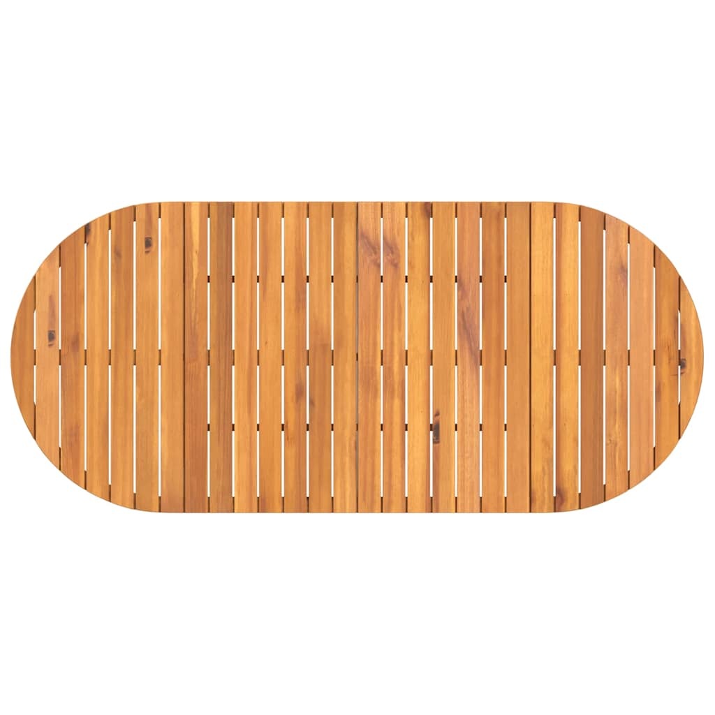 7 Piece Garden Dining Set Solid Wood Acacia