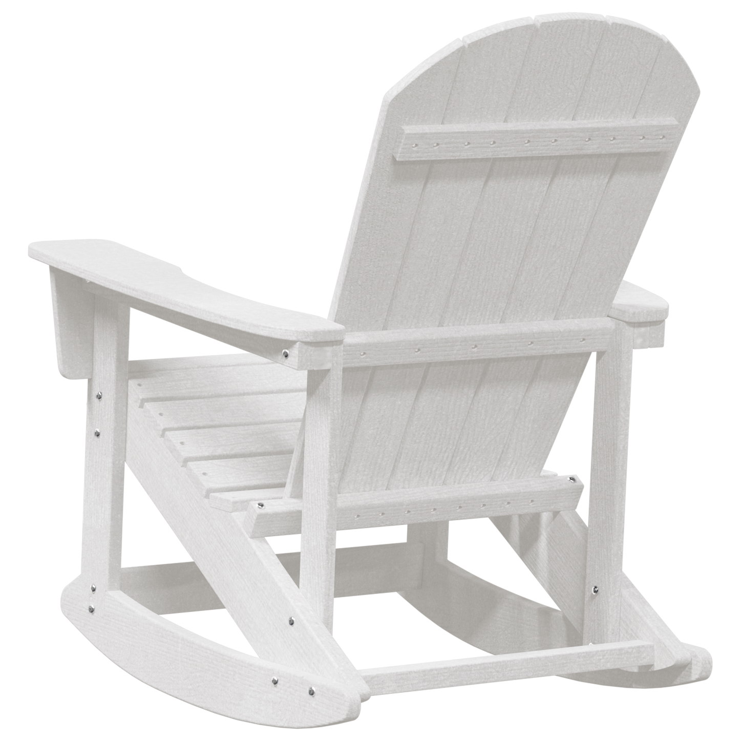 Adirondack Rocking Chairs 2 pcs White HDPE