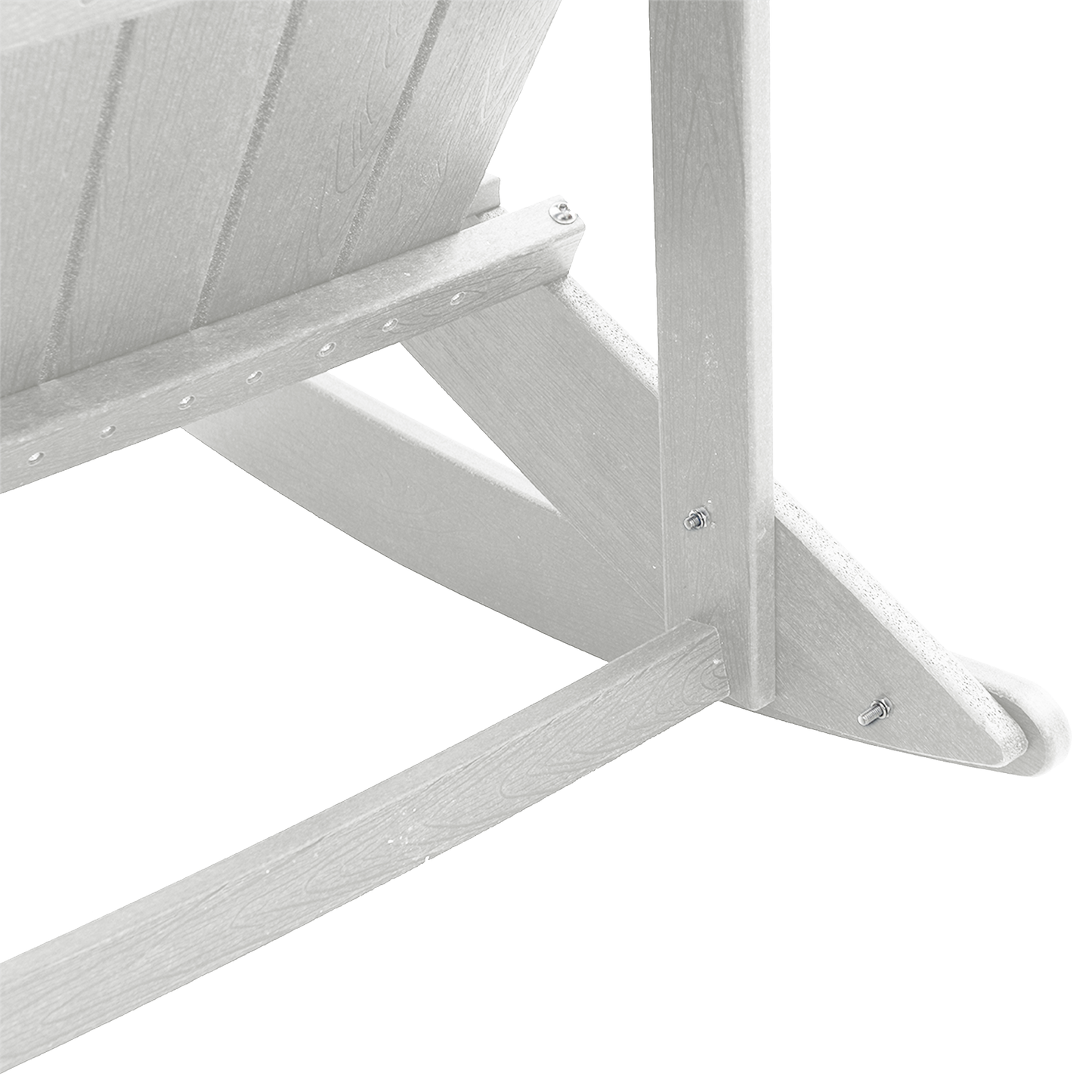 Adirondack Rocking Chairs 2 pcs White HDPE