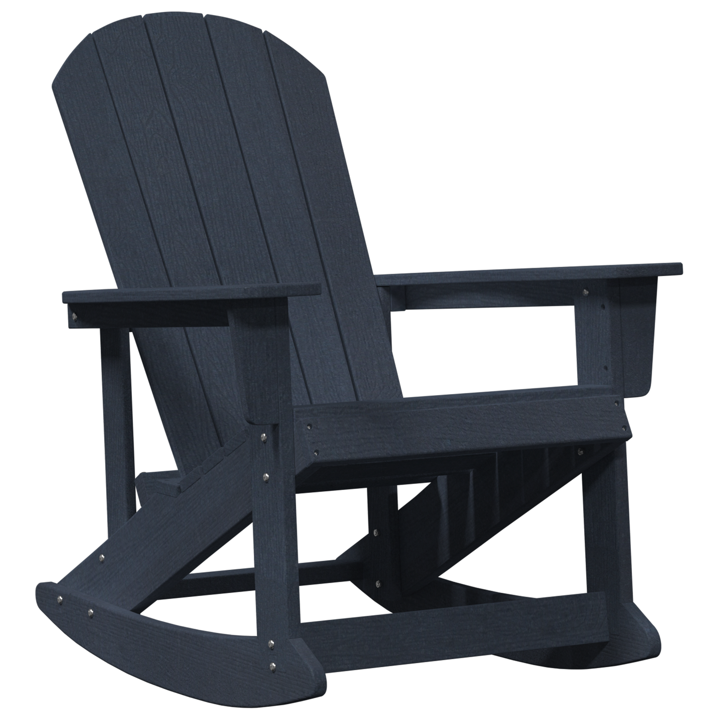 Adirondack Rocking Chairs 2 pcs Navy blue HDPE