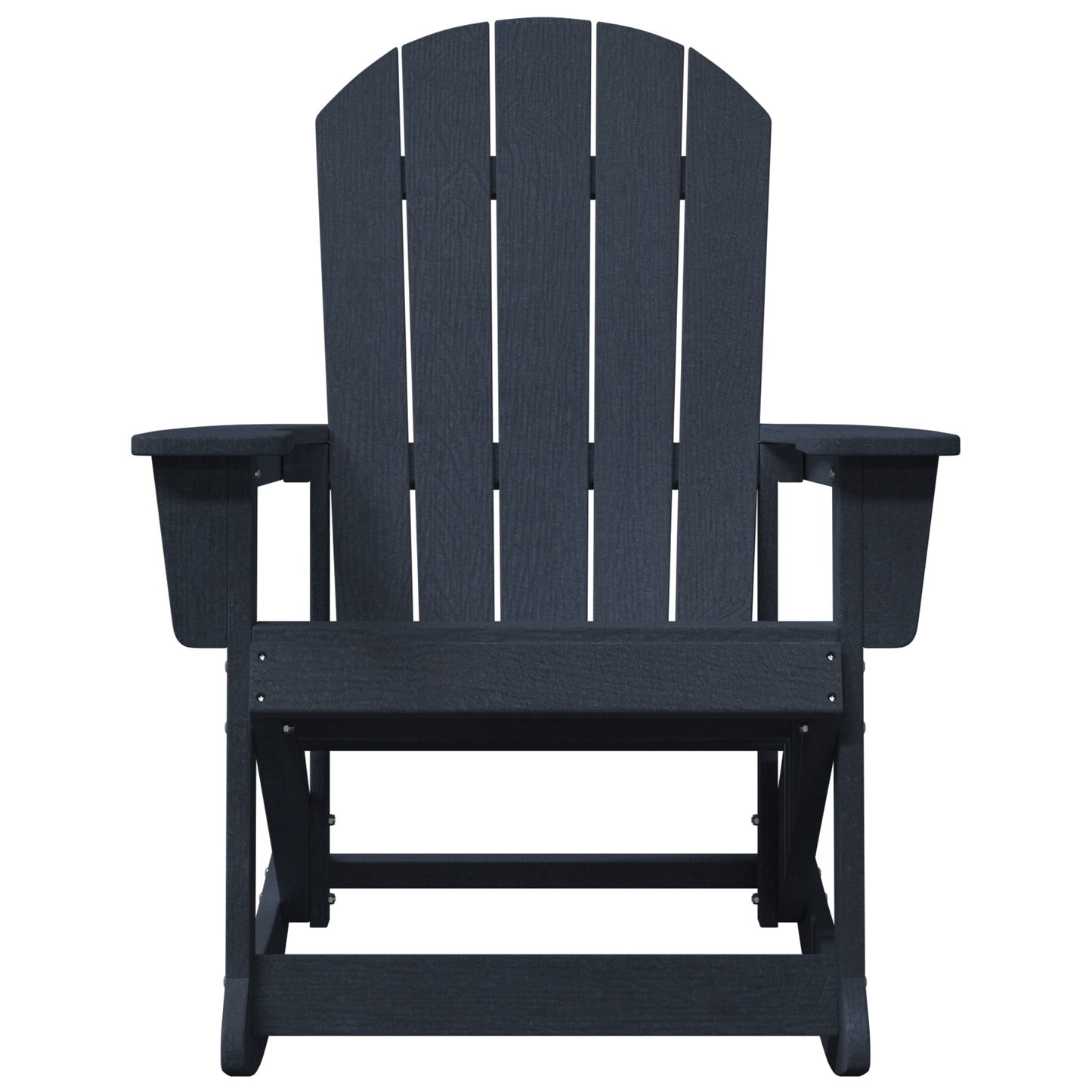 Adirondack Rocking Chairs 2 pcs Navy blue HDPE