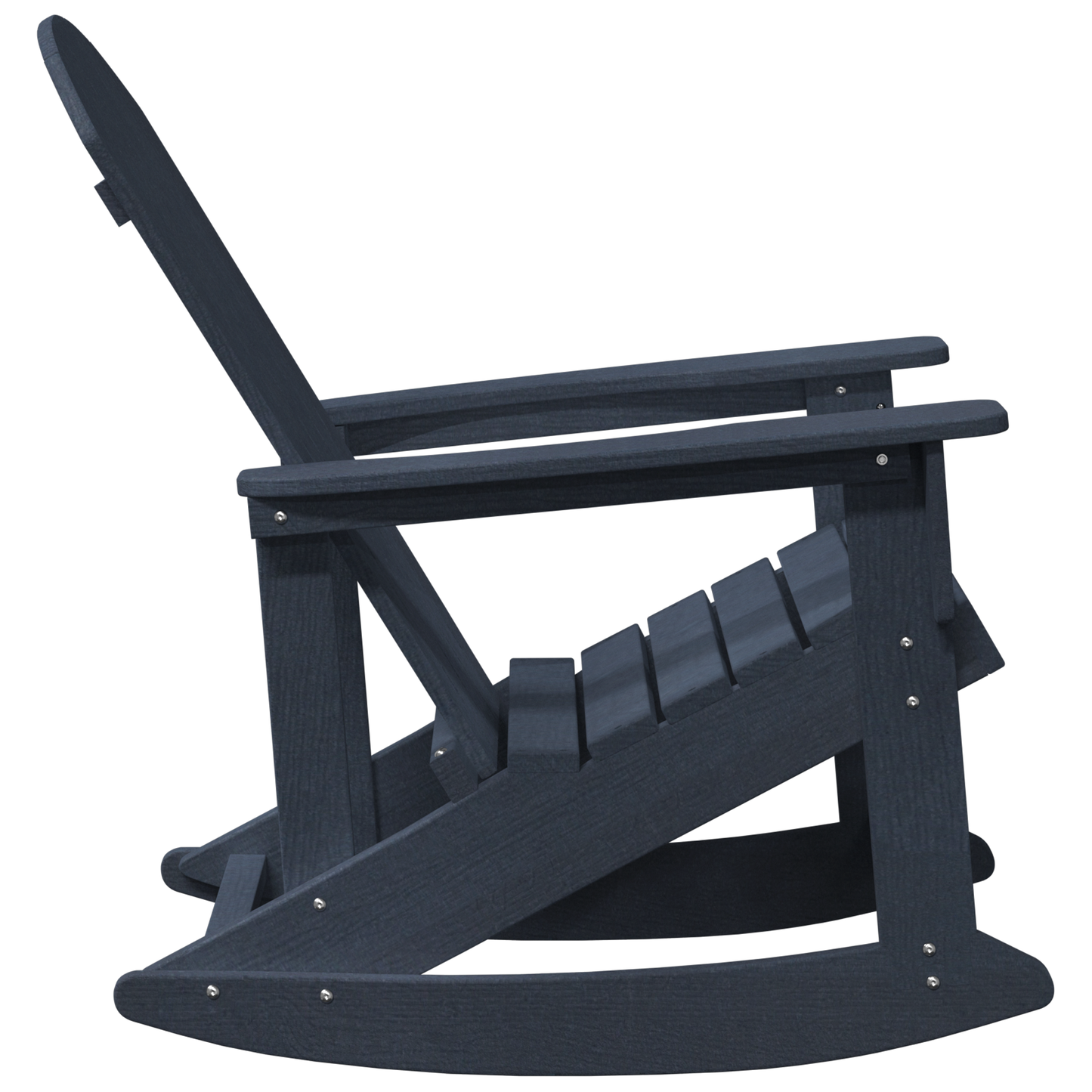 Adirondack Rocking Chairs 2 pcs Navy blue HDPE