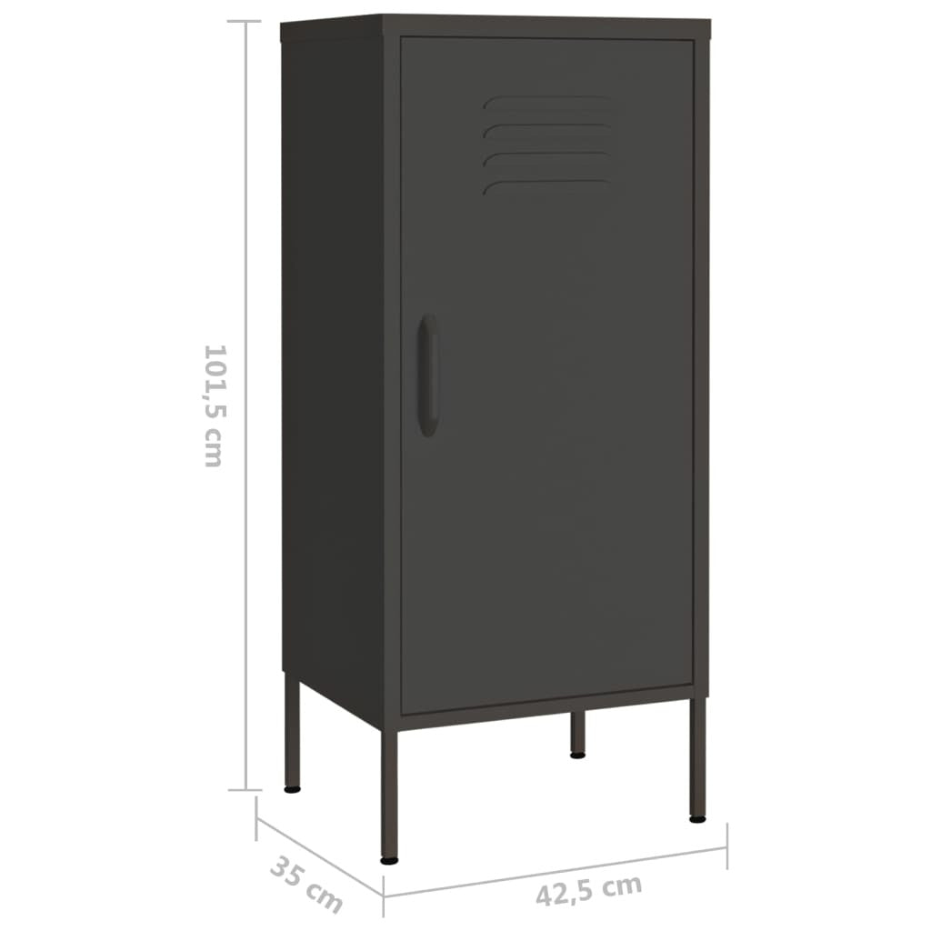 Storage Cabinet Anthracite 42.5x35x101.5 cm Steel