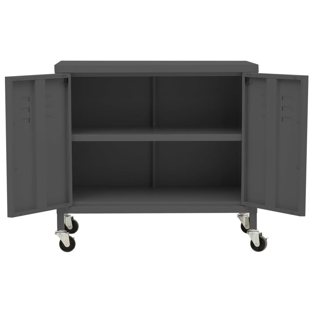 Storage Cabinet Anthracite 60x35x56 cm Steel