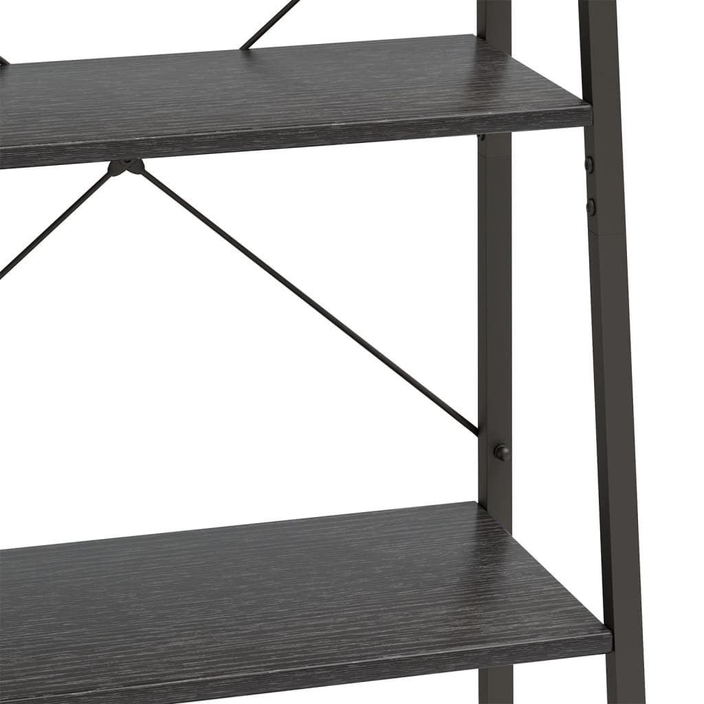 5-Tier Standing Shelf Black 56x35x174 cm