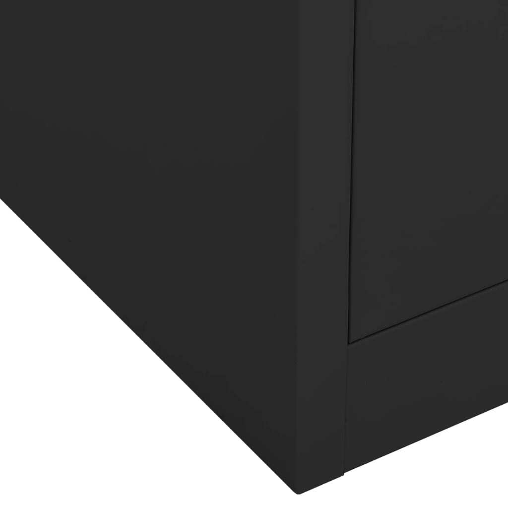 Office Cabinet Anthracite 90x40x102 cm Steel