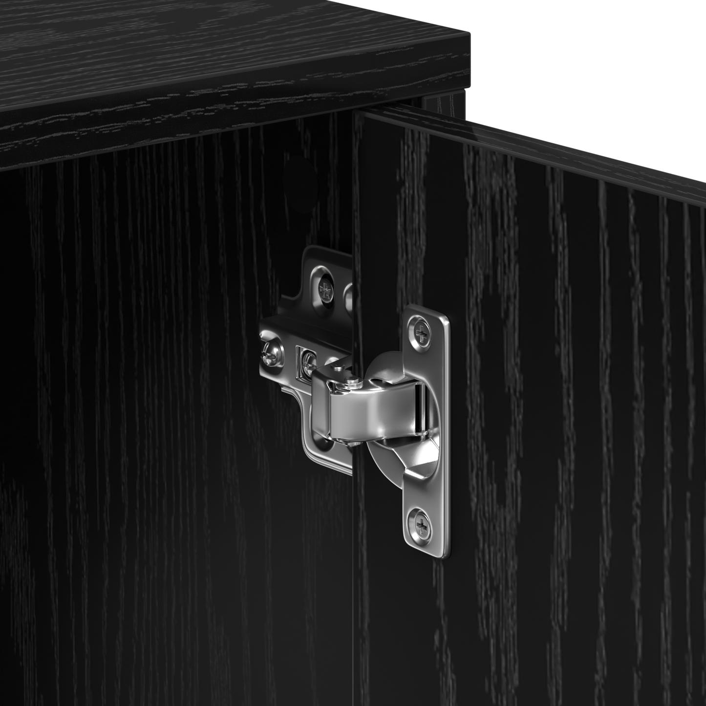 Sideboard 2 pcs Black Oak 60 x 31 x 70 cm Engineered Wood