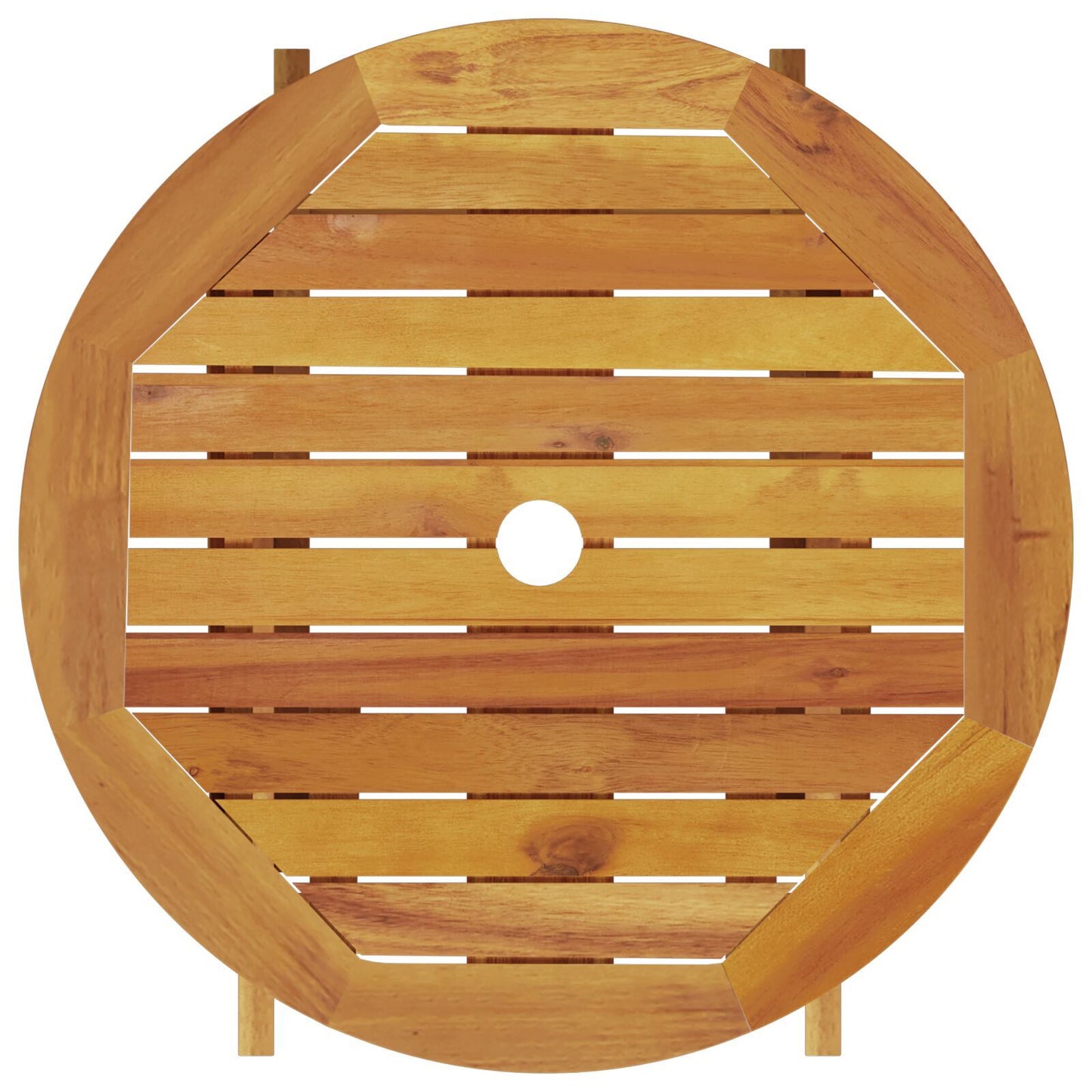 Folding Bistro Set Folding 3 pcs Brown Solid acacia wood