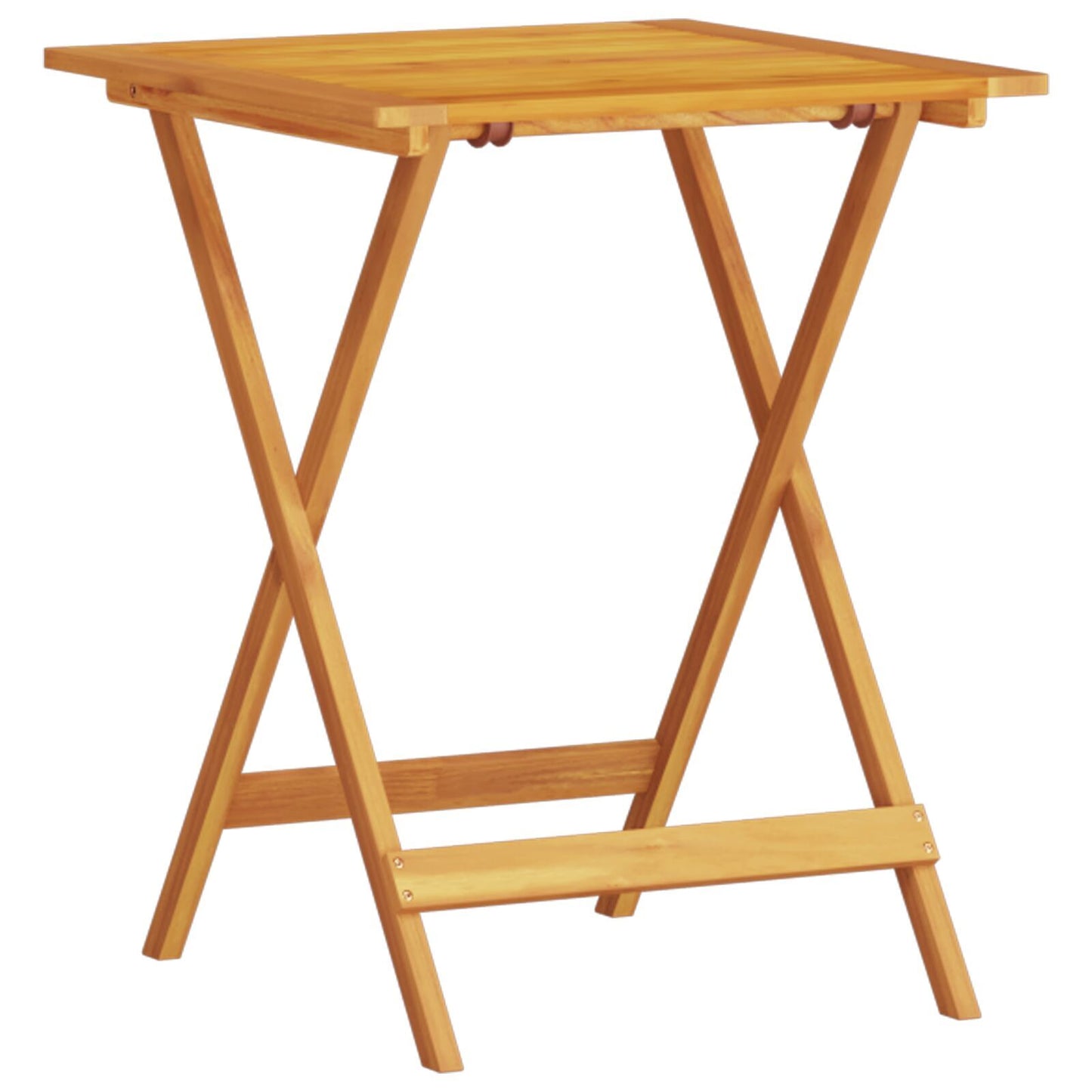 Folding Bistro Set Folding 3 pcs Brown Solid acacia wood