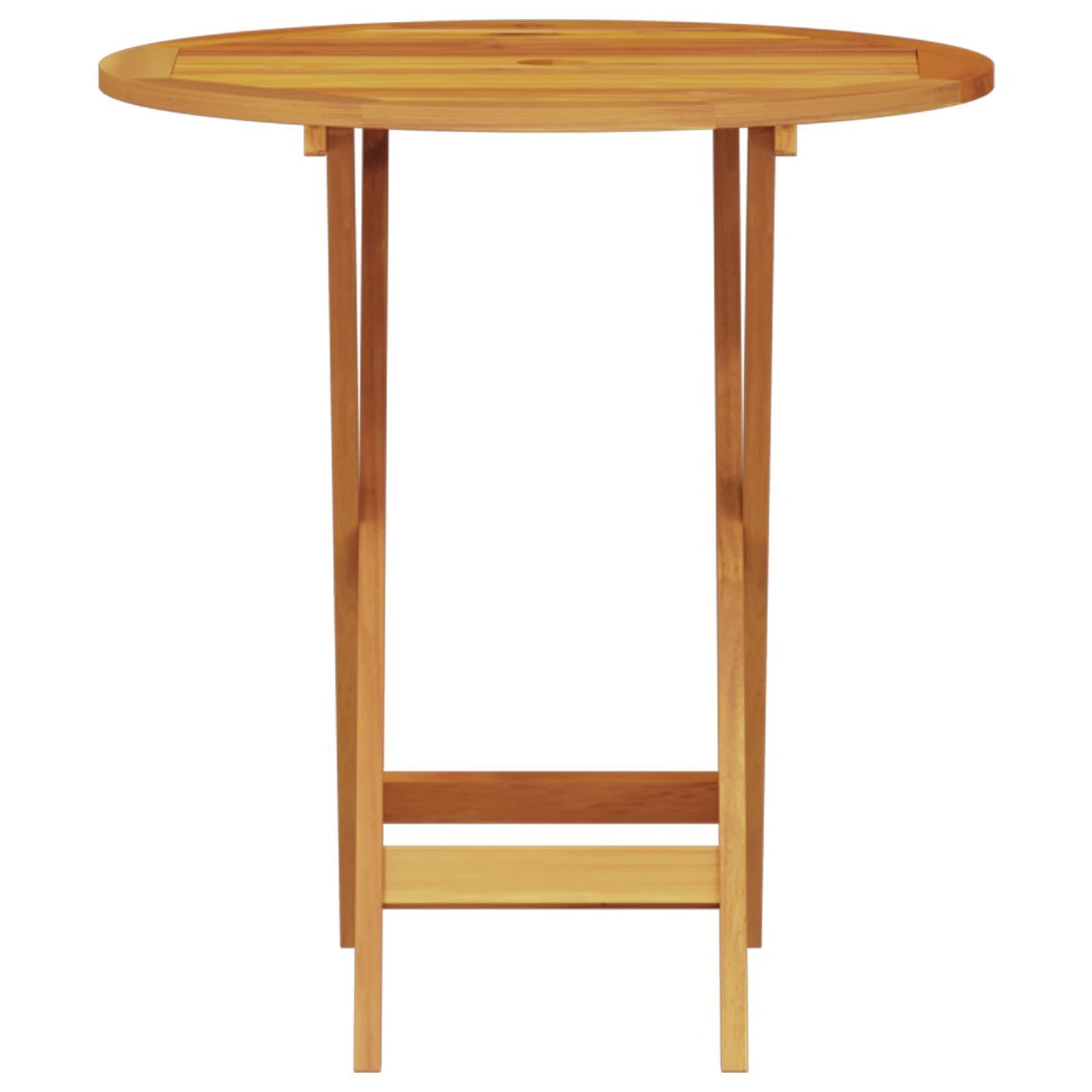 Folding Bistro Set Folding 3 pcs Brown Solid acacia wood