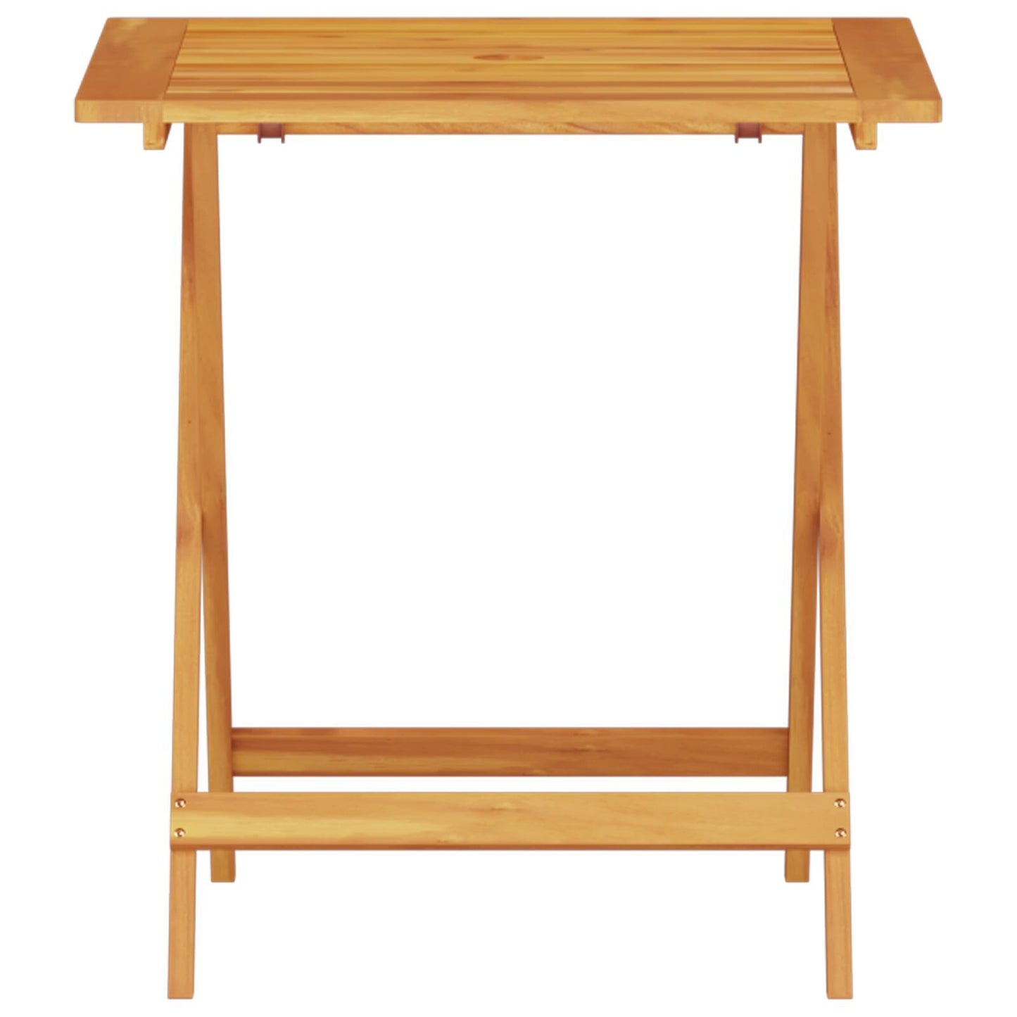 Folding Bistro Set Folding 3 pcs Brown Solid acacia wood