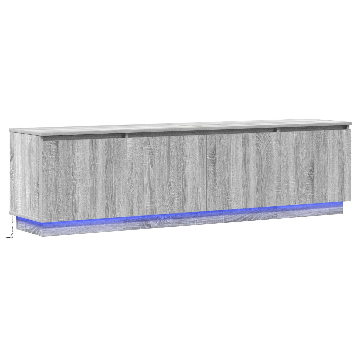 TV cabinet with LED Grey sonoma 180 x 38 x 49 cm