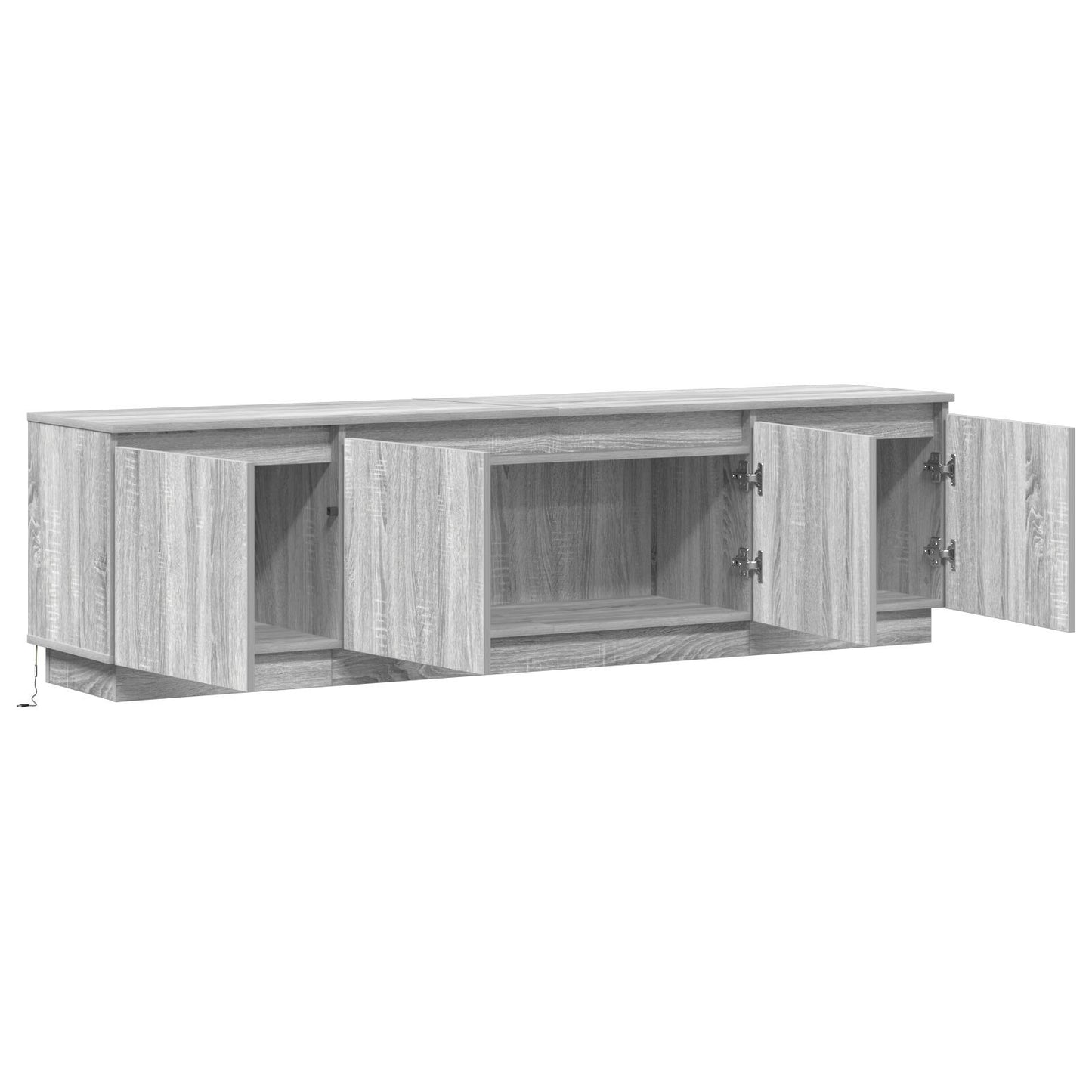 TV cabinet with LED Grey sonoma 180 x 38 x 49 cm