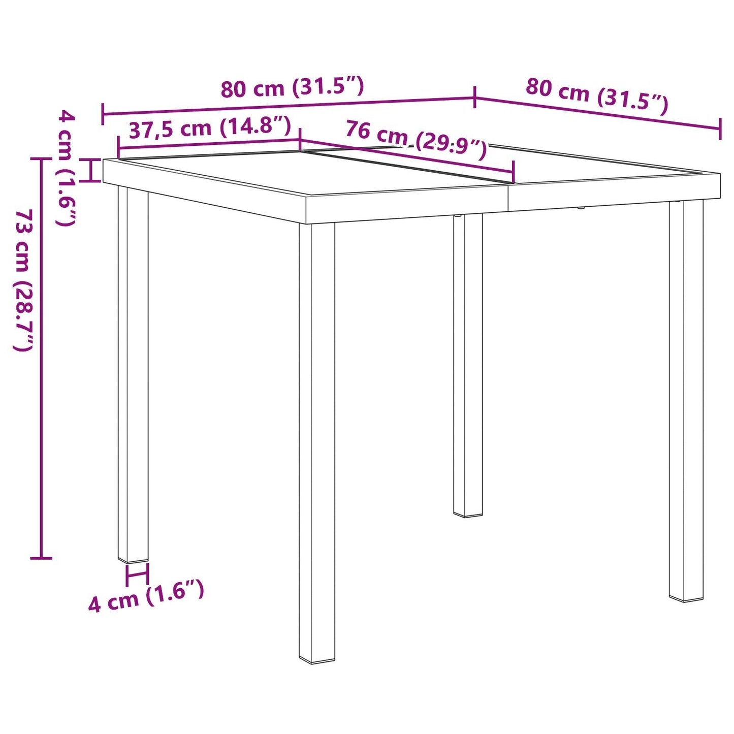 Garden Dining Set Folding 3 pcs Anthracite Steel