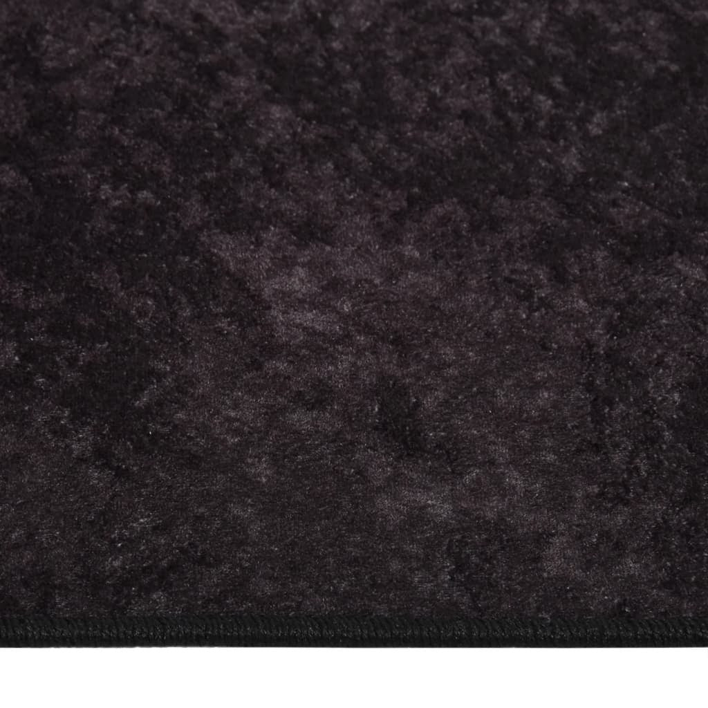 Rug Washable 120x180 cm Anthracite Anti Slip