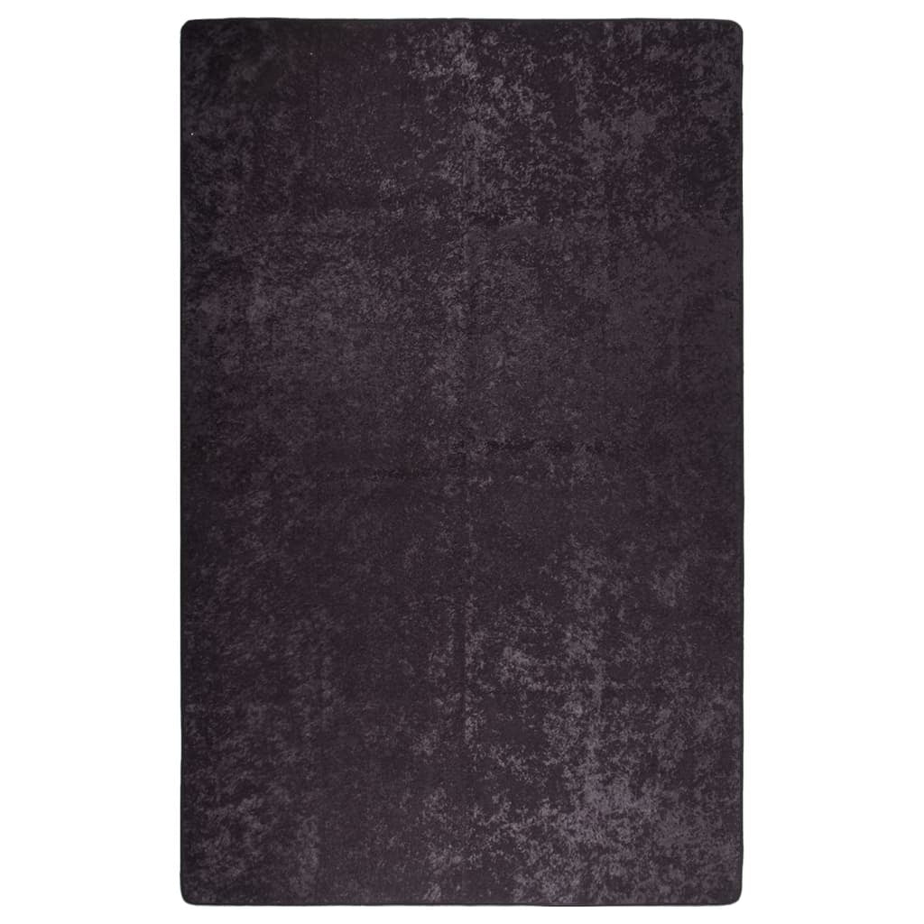 Rug Washable 160x230 cm Anthracite Anti Slip