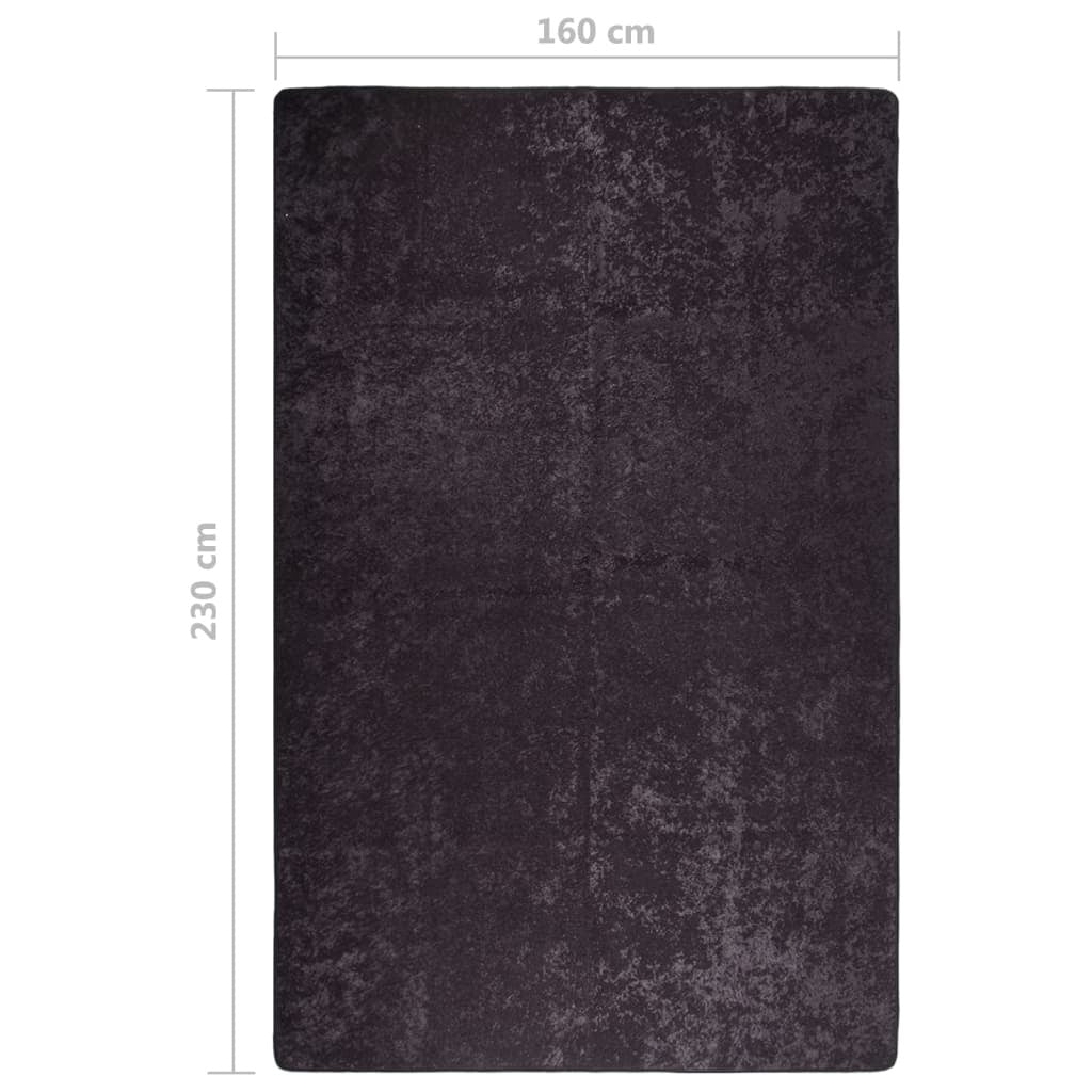 Rug Washable 160x230 cm Anthracite Anti Slip